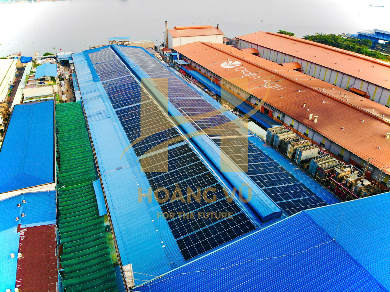 Dự án điện mặt trời áp mái nhà máy CADOVINA công suất 1.088,6 kWp tổng thầu Hoàng Vũ ECC 
