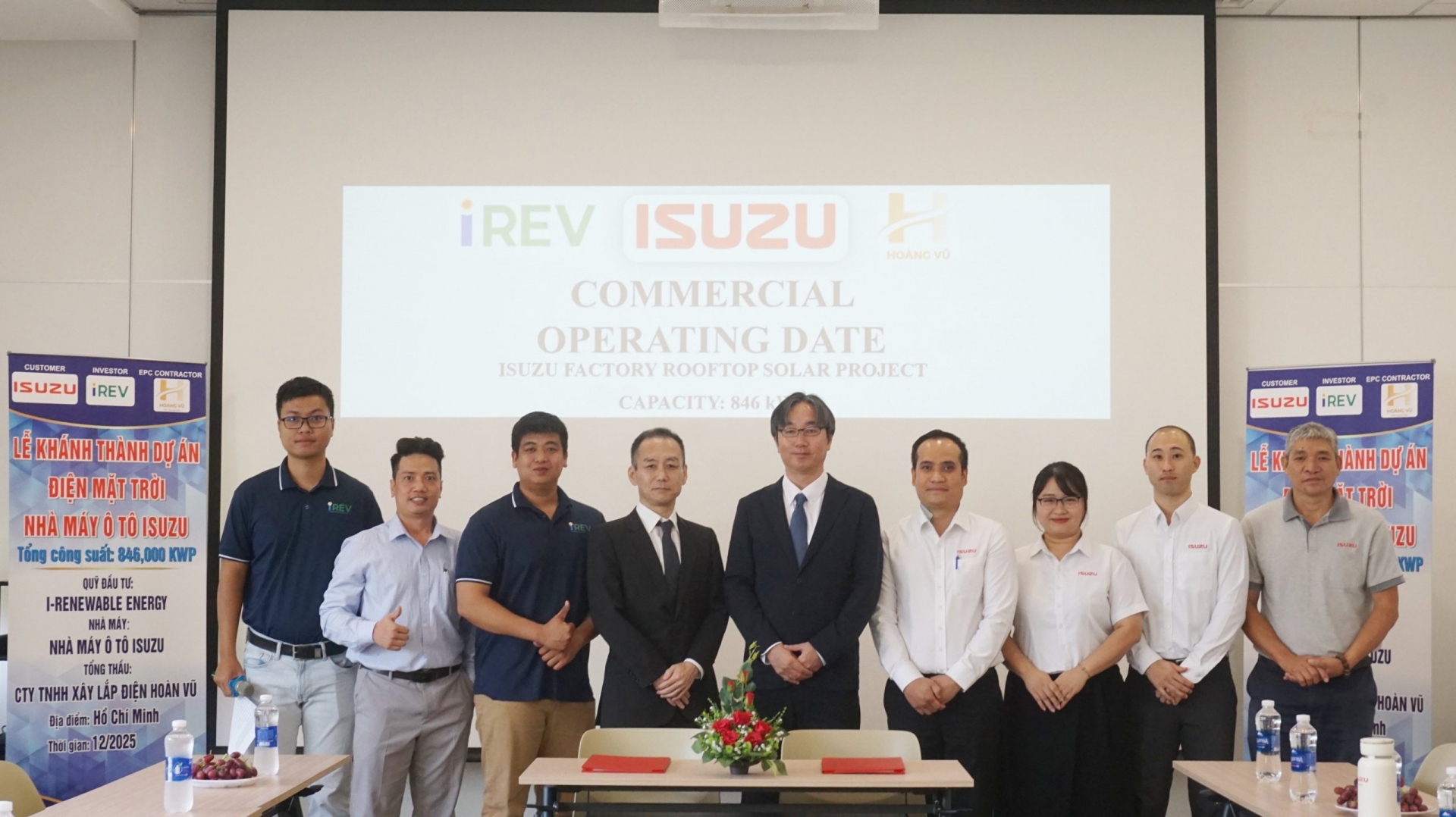 Lễ khánh thành hệ thống điện mặt trời áp mái tại Nhà Máy Ô Tô Isuzu Việt Nam