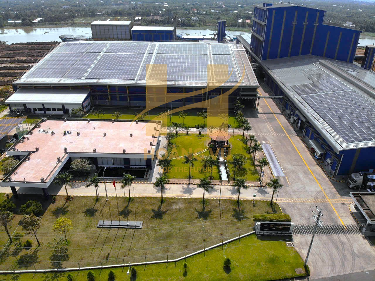 Dự án điện mặt trời áp mái nhà máy Công ty TNHH Thức Ăn Thủy Sản Feed One công suất 2.784,24 kWp tổng thầu EPC Hoàng Vũ ECC